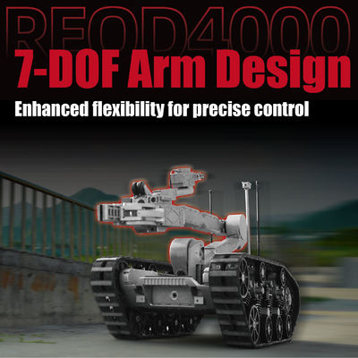 Powerful Hound-III EOD Robot Safely Approaching And Disposing Of Explosive Hazards