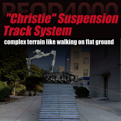 Powerful Hound-III EOD Robot Safely Approaching And Disposing Of Explosive Hazards