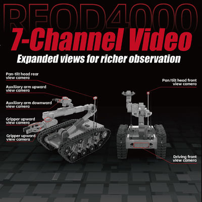 Powerful Hound-III EOD Robot Safely Approaching And Disposing Of Explosive Hazards