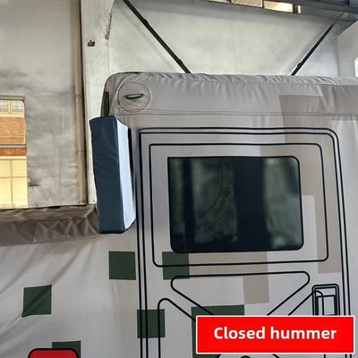 False Large Scale Field Training Simulation Target Model Outdoor Exercise Simulation Of Warrior Car Hummer Car Closed Air Desert Camouflage Closed Air Special Air Pump 800W