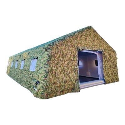 Comando de rescate de incendios de aire libre inflable impermeable Tienda de PVC espesada Custom Militar verde 4 * 5 * 3.2m