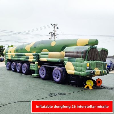 Dongfeng 26 vehículo de misiles inflables selva gran flor 1/1 producto personalizado tela de oxford